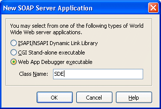 New SOAP Server Application Wizard