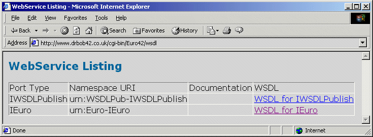 euro42 web service onder linux (in windows' browser)